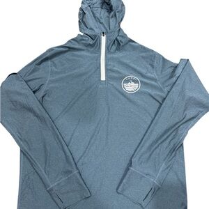 Vuori Blue Quarter-Zip Hoodie